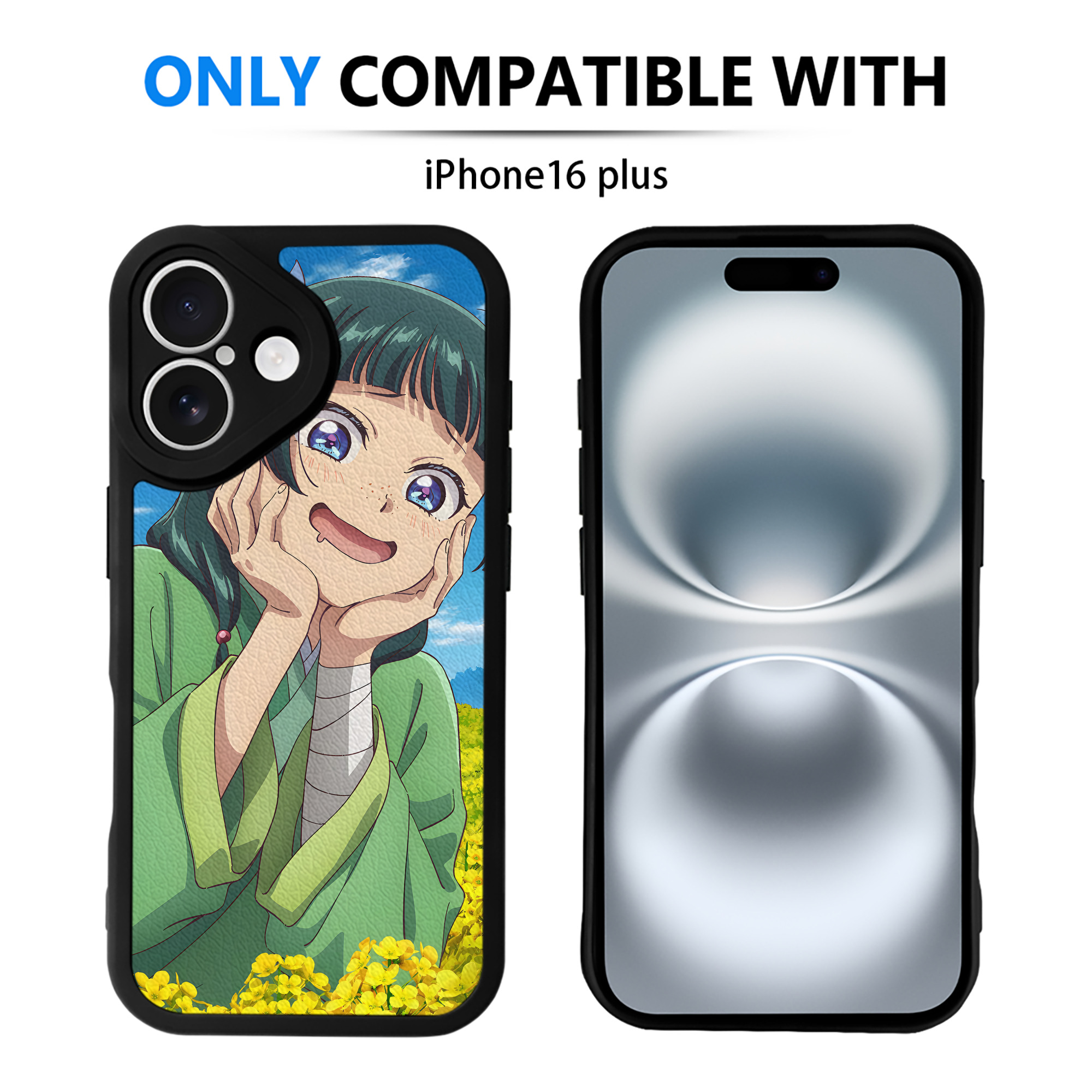 （画像用） 薬屋のひとりごと The Apothecary Diaries 【iPhone 16シリーズ対応】シリコンスマホケース（レザー調） 材質：シリコン